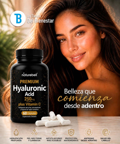 Ácido Hialurónico + Vitamina C en Cápsulas