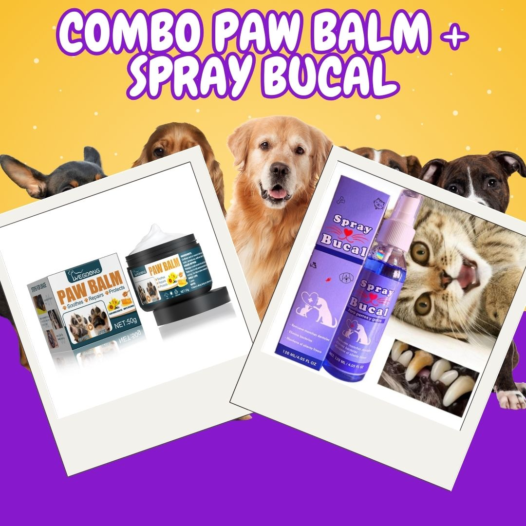 PAW BALM + SPRAY BUCAL PARA MASCOTAS